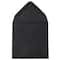 JAM Paper 3.125" x 3.125" Black Linen Square Invitation Envelopes, 50ct.